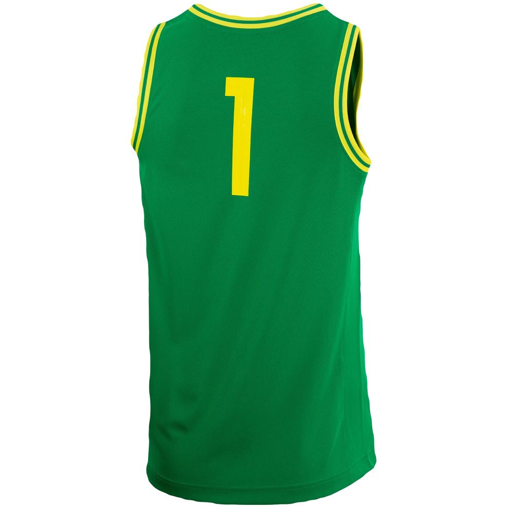 #1 Oregon Ducks Nike Replica Team Basketball Jersey – Green – Collette ...