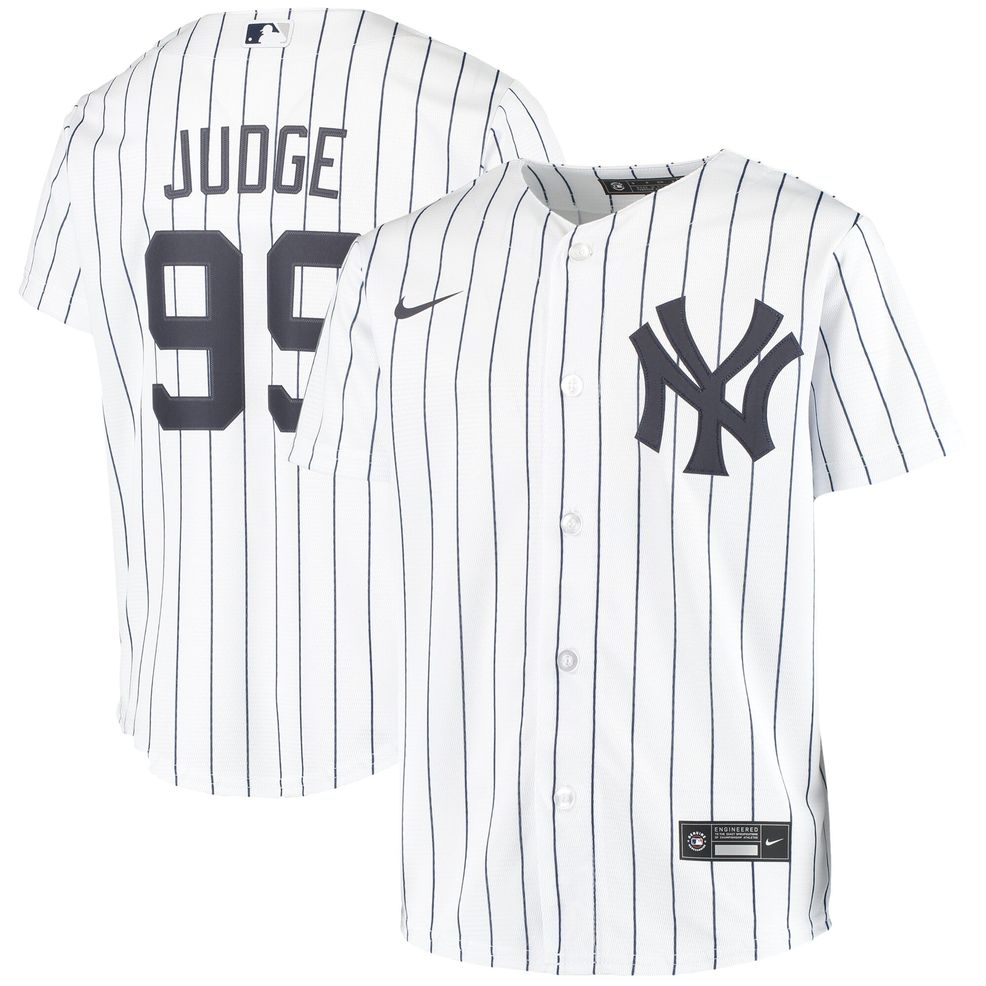 Aaron Judge New York Yankees Nike Youth Home Replica Player Jersey – White  – Collette Boutique