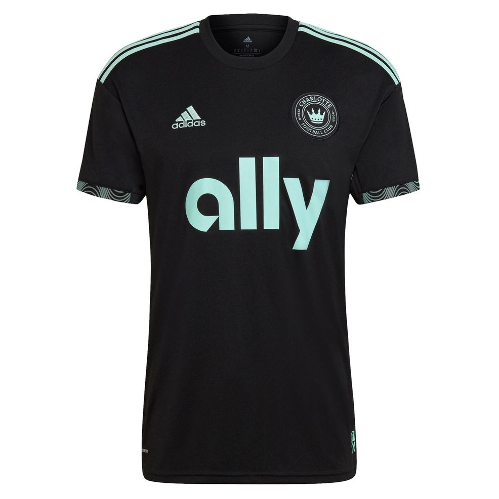 Charlotte FC adidas 2022 Newly Minted Replica Custom Jersey – Black ...