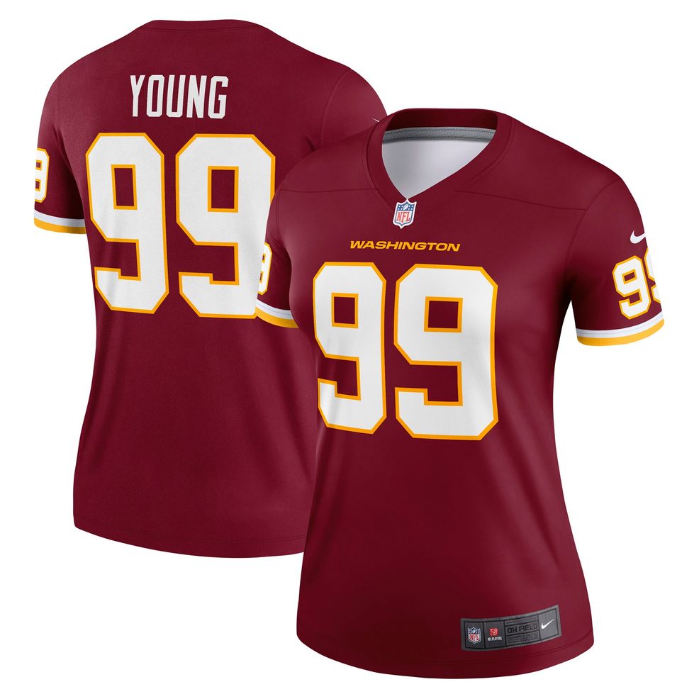 Men's Nike Chase Young Burgundy Washington Football Team Legend Jersey 