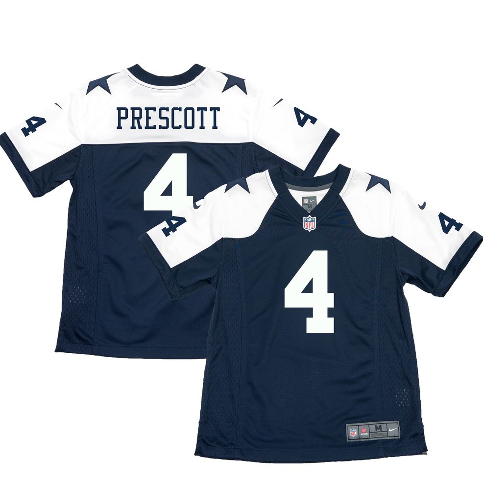 Dallas Cowboys Dak Prescott Shirt Mens 3XL Blue Nike Short Sleeve