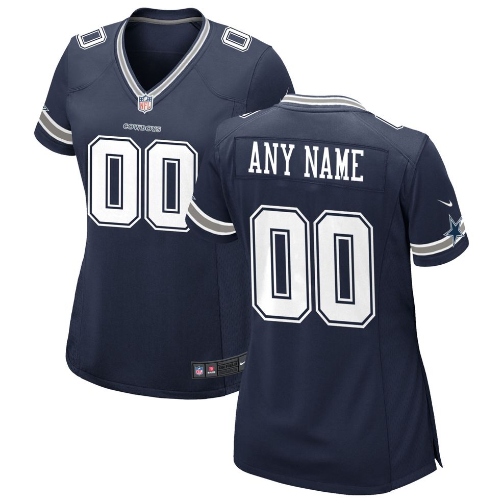 Men's Nike Navy Dallas Cowboys Custom Game Jersey