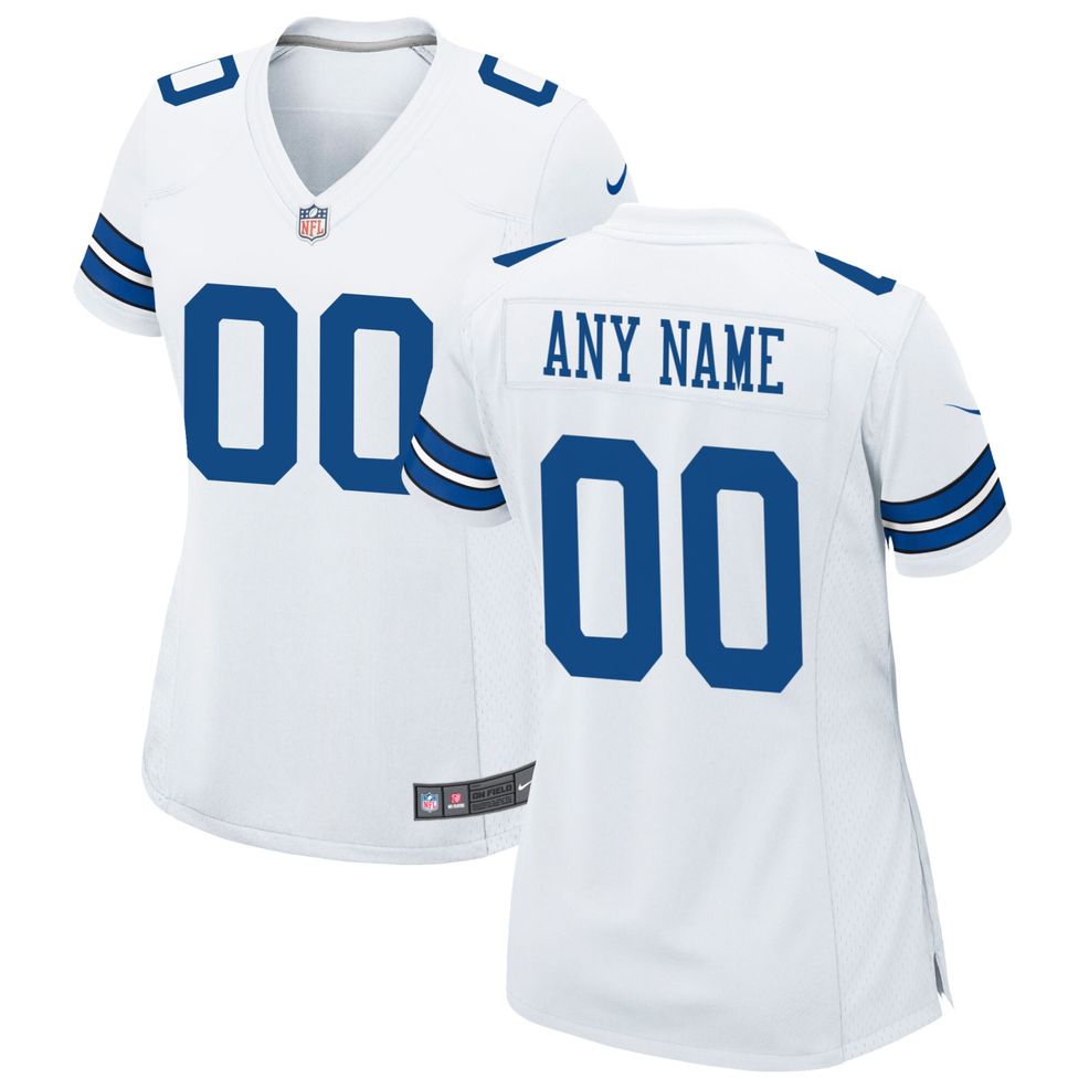 Men's Nike White Dallas Cowboys Custom Game Jersey