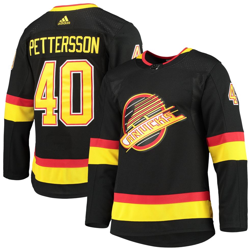 Elias Pettersson Vancouver Canucks adidas Alternate Primegreen Authentic  Pro Player Jersey – Black – Collette Boutique