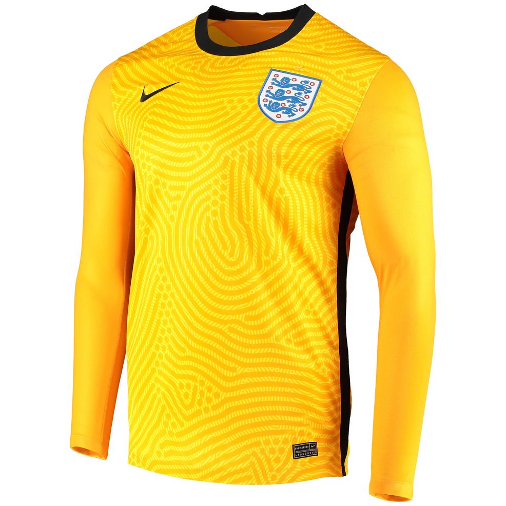 England National Team Nike 2020 Breathe Stadium Goalkeeper Replica Long ...