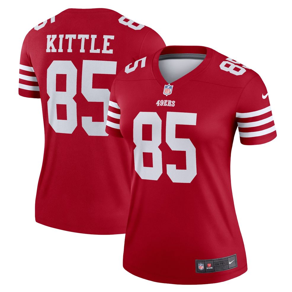 Women's San Francisco 49ers George Kittle Nike Black Game Event Jersey