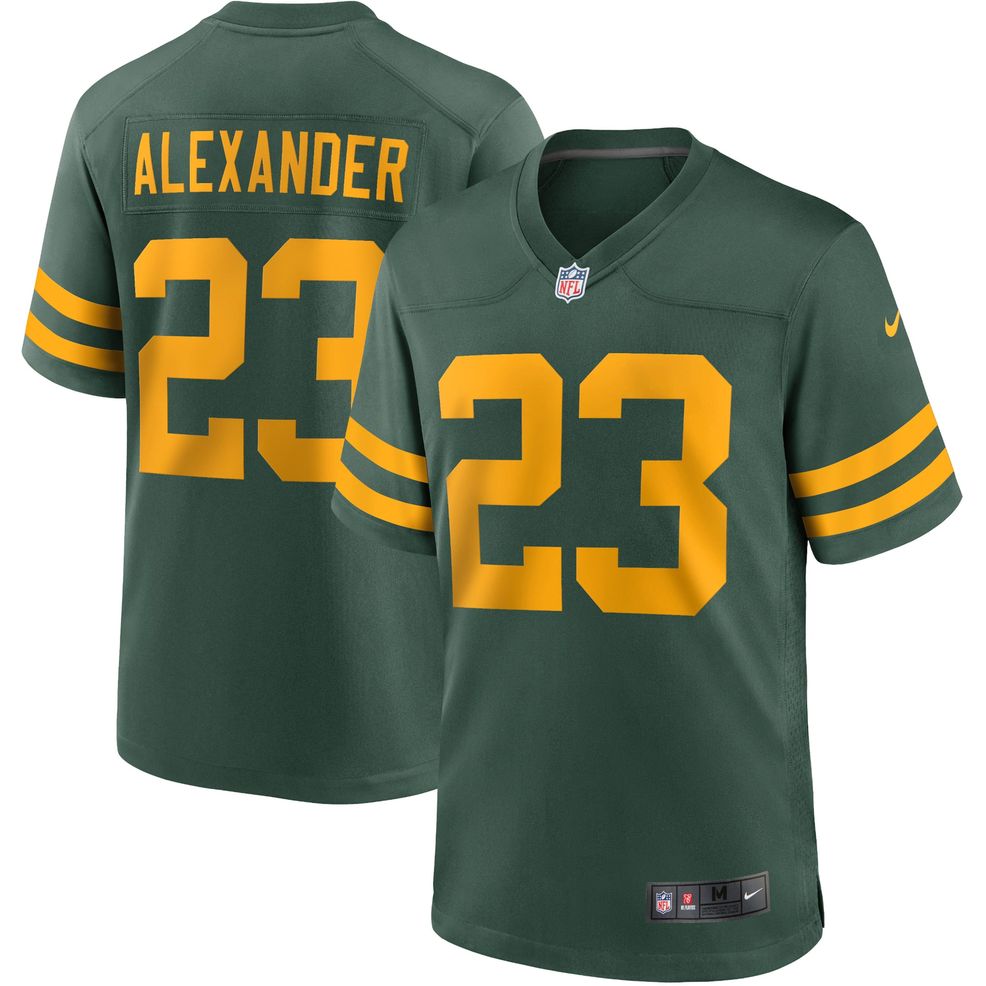 Men's Nike Jaire Alexander Green Bay Packers Alternate Game Player Jersey Size: Small