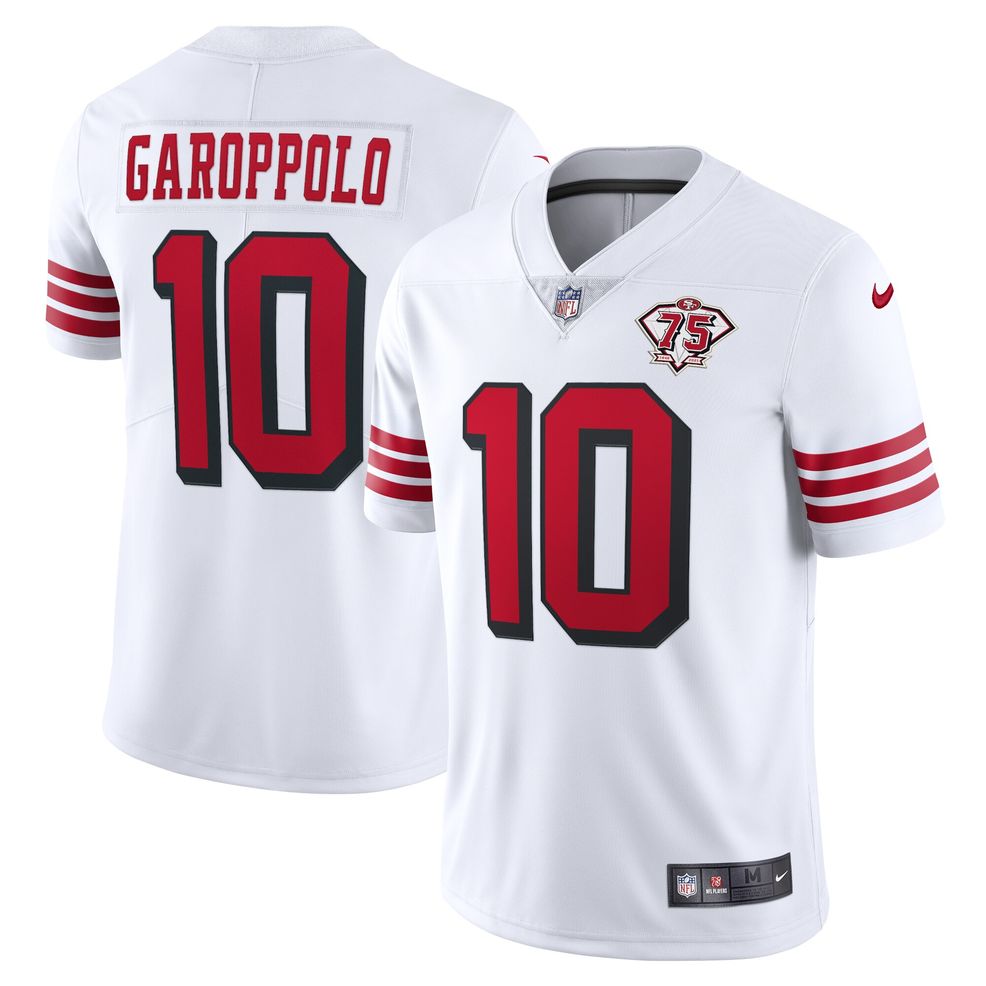 Jimmy Garoppolo San Francisco 49ers Nike 75th Anniversary 2nd Alternate  Game Jersey - White