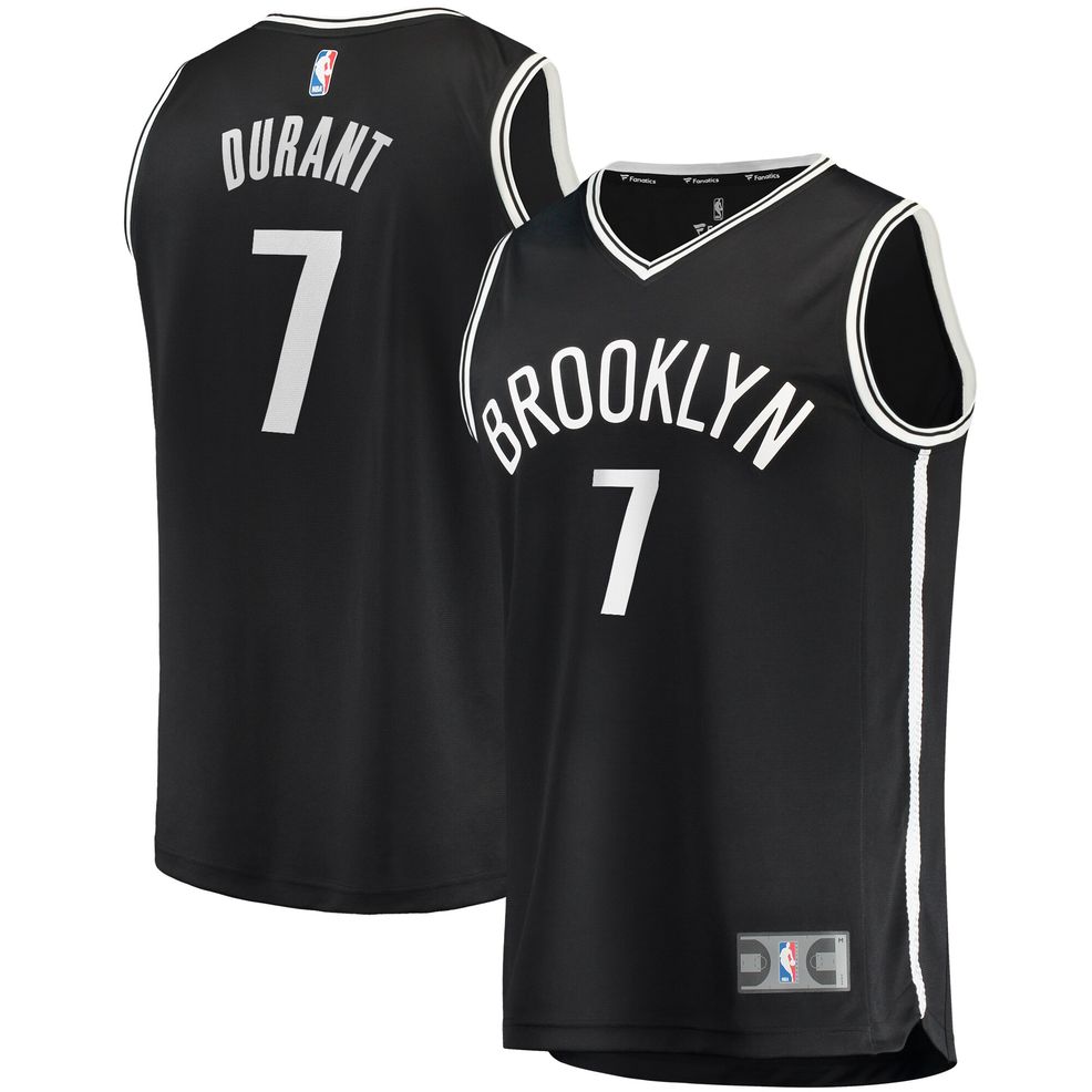 Women's Fanatics Branded Kevin Durant Black Brooklyn Nets Fast