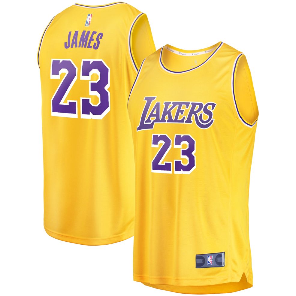 LeBron James Los Angeles Lakers Fast Break Replica Youth Jersey Gold - Icon  Edition - Dynasty Sports & Framing