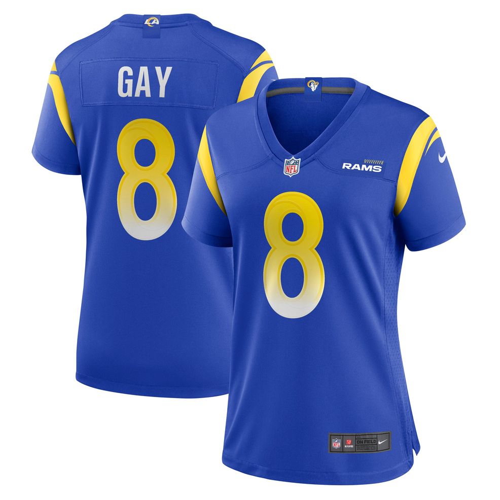 Nike Matt Gay Los Angeles Rams Game Navy Team Color Jersey - Women's