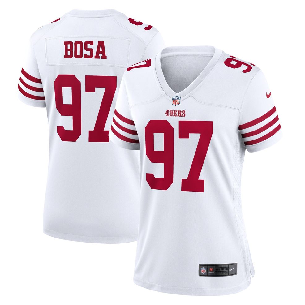 Men's Nike Nick Bosa White San Francisco 49ers Game Jersey