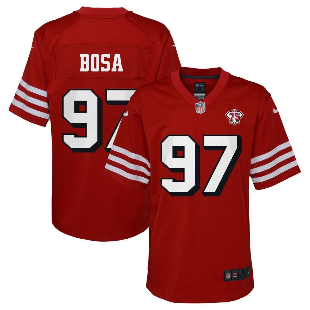 Nick Bosa San Francisco 49ers Nike 75th Anniversary Alternate Game Jersey -  Scarlet