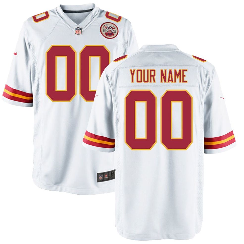 Kansas City Chiefs Nike Custom Game Jersey - Red