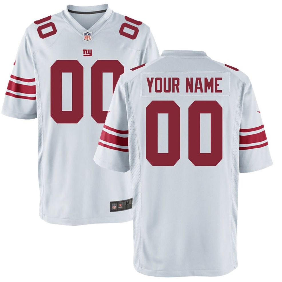 New York Giants Home Game Jersey - Custom - Youth