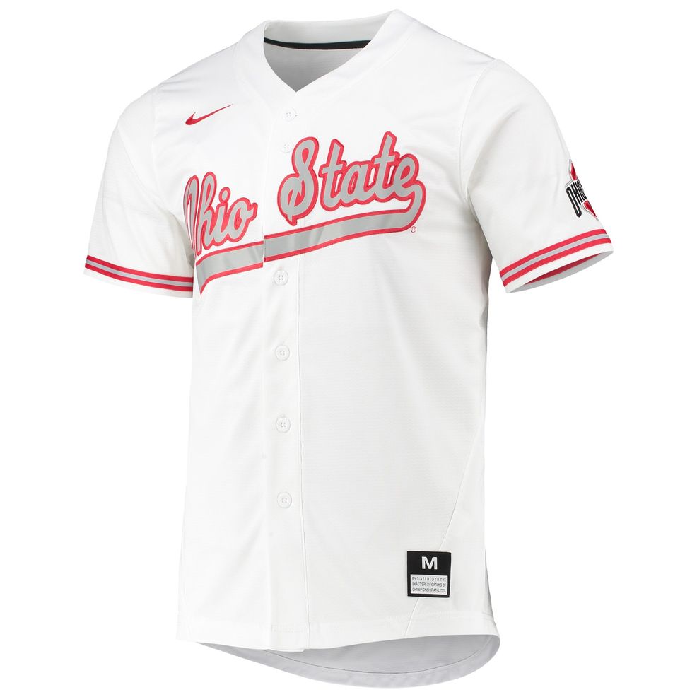 Ohio State Buckeyes Nike Replica Baseball Jersey – White – Collette ...