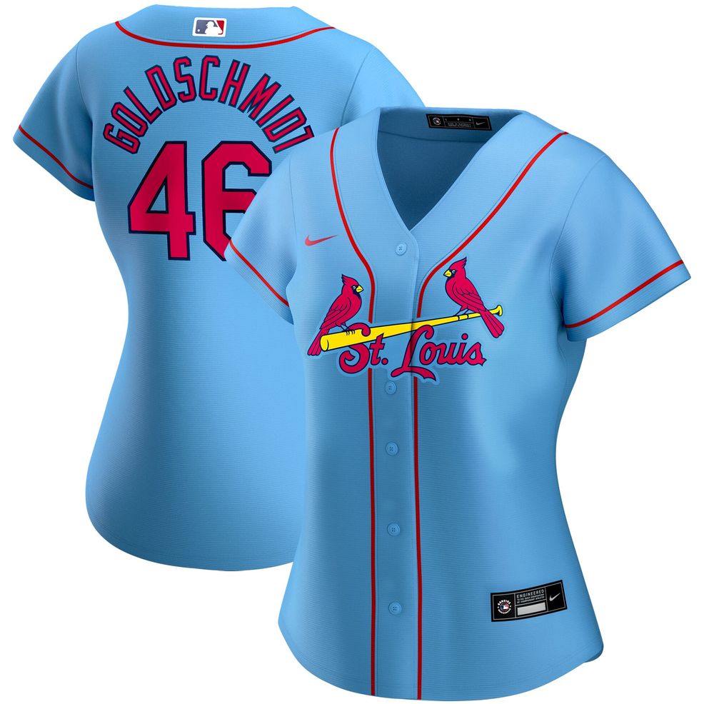 Paul Goldschmidt St. Louis Cardinals Nike Women's Alternate Replica Player  Jersey – Light Blue – Collette Boutique