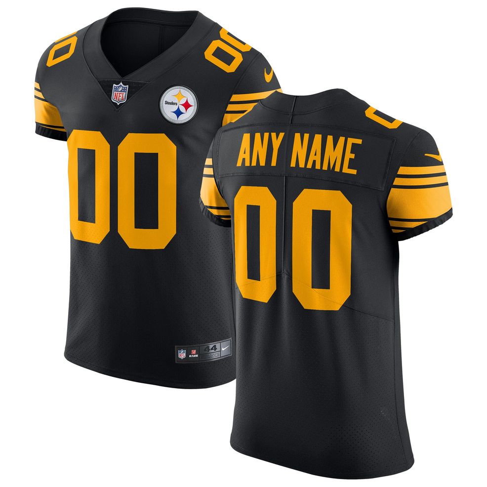 Pittsburgh Steelers Nike Game Jersey - Black - Custom - Mens