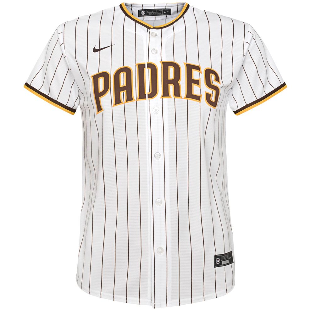 San Diego Padres Nike Youth Home Replica Team Jersey – White – Collette ...