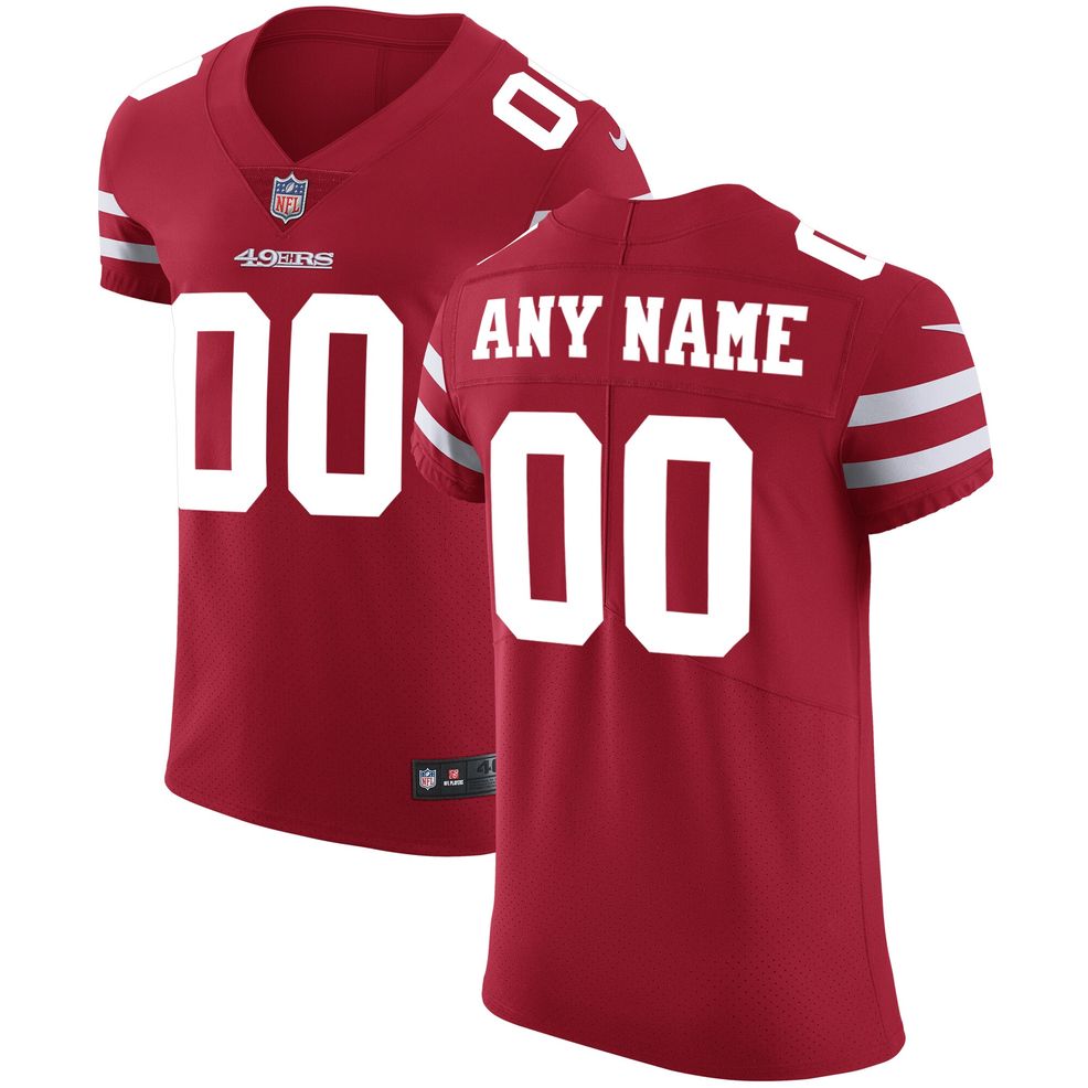 San Francisco 49ers Nike Vapor Untouchable Custom Elite Jersey - Scarlet