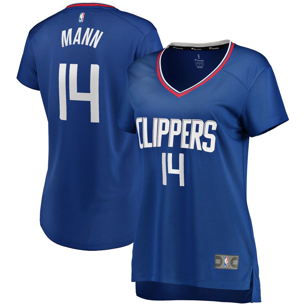 Youth Fanatics Branded Terance Mann Royal La Clippers Fast Break Player Jersey - Icon Edition Size: Medium